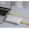 Renkforce USB kabel USB 2.0 USB-C ® zástrčka, USB-A zástrčka 1.00 m žlutá Rozměr potisku (metrický) RF-6721076