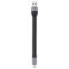 Renkforce USB kabel USB 2.0 0.15 m černá flexibilní provedení, s LED RF-6738048