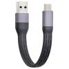 Renkforce USB kabel USB 2.0 0.15 m černá flexibilní provedení, s LED RF-6738048