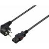 Sygonix SY-6733072 IEC kabel černá 2 m zablokovatelný