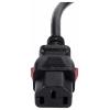 Sygonix SY-6733074 IEC kabel černá 3 m zablokovatelný , spirálový kabel