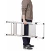 TOOLCRAFT TO-10104639 Slitina hliníku dvojité pevné schůdky skládací, Montáž bez nářadí stříbrná EN 14183 3.9 kg