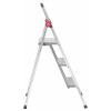 TOOLCRAFT TO-10104639 Slitina hliníku dvojité pevné schůdky skládací, Montáž bez nářadí stříbrná EN 14183 3.9 kg