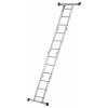 TOOLCRAFT TO-10104645 hliník víceúčelový žebřík skládací max.prac. výška: 4.3 m stříbrná 15.7 kg