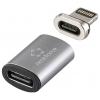 Renkforce USB-C®, Apple iPad/iPhone/iPod adaptér [1x USB-C® zásuvka - 1x dokovací zástrčka Apple Lightning] magnetická zástrčka