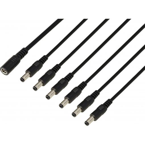 TRU COMPONENTS TC-13232720 DC konektor zásuvka - Zástrčka 5.5 mm 2.1 mm 41.2 cm 1 ks
