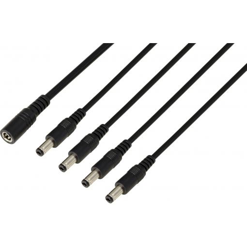 TRU COMPONENTS TC-13232712 DC konektor zásuvka - Zástrčka 5.5 mm 2.1 mm 41.2 cm 1 ks