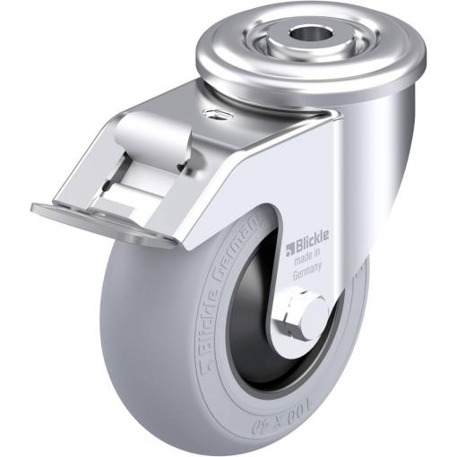 Blickle 921783 LER-POES 100KF-FI-SG Otočné pojezdové kolečko z ocelového plechu Ø kola: 100 mm nosnost (max.): 150 kg 1 ks