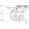 Blickle 913399 HRLK-PO 80G-F zvedací kolečko Ø kola: 80 mm nosnost (max.): 150 kg 1 ks