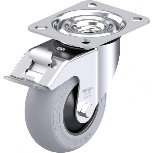 Blickle 921785 LE-POES 100KF-FI-SG Otočné pojezdové kolečko z ocelového plechu Ø kola: 100 mm nosnost (max.): 150 kg 1 ks