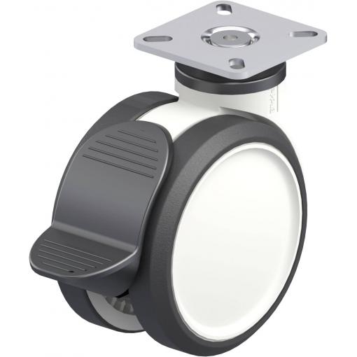 Blickle 763331 LKDG-PUA 100G-RA-P23 Dvojité plastové otočné pojezdové kolečko Ø kola: 100 mm nosnost (max.): 110 kg 1 ks