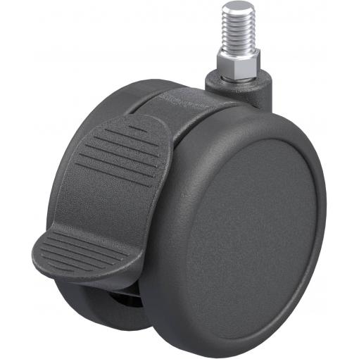 Blickle 759287 LKDB-PUA 75G-RA Dvojité plastové otočné pojezdové kolečko Ø kola: 75 mm nosnost (max.): 75 kg 1 ks