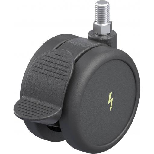 Blickle 849804 LKDB-PUA 75G-RA-ELS Dvojité plastové otočné pojezdové kolečko Ø kola: 75 mm nosnost (max.): 75 kg 1 ks