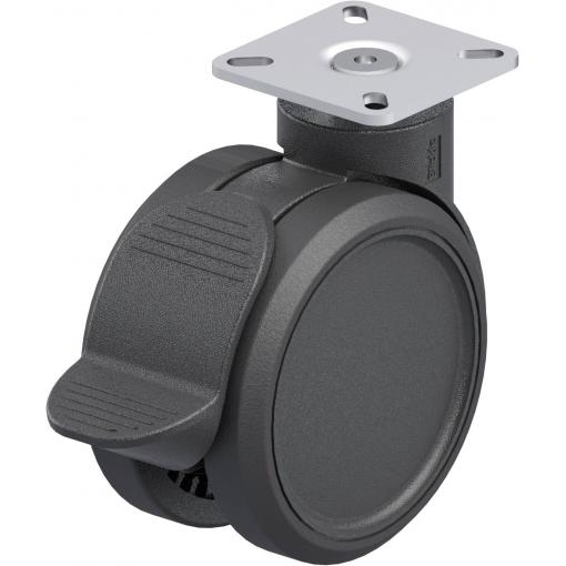 Blickle 844240 LKDB-PUA 100G-RA-P23 Dvojité plastové otočné pojezdové kolečko Ø kola: 100 mm nosnost (max.): 110 kg 1 ks