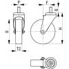 Blickle 759286 LKDB-PUA 75G Dvojité plastové otočné pojezdové kolečko Ø kola: 75 mm nosnost (max.): 75 kg 1 ks