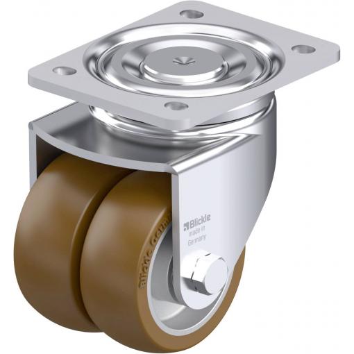 Blickle 942196 LHD-ALB 101K Dvojité otočné pojezdové kolečko z ocelového plechu Ø kola: 100 mm nosnost (max.): 720 kg 1 ks