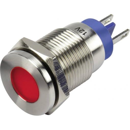 TRU COMPONENTS GQ16F-D/J/R/ 12V/N indikační LED červená 12 V/DC