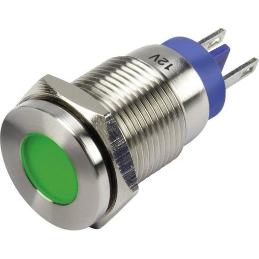 TRU COMPONENTS GQ16F-D/J/G/ 12V/N indikační LED zelená 12 V/DC