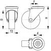 Blickle 935482 LKRA-VSTH 50K-RA otočné kolečko Ø kola: 50 mm nosnost (max.): 150 kg 1 ks