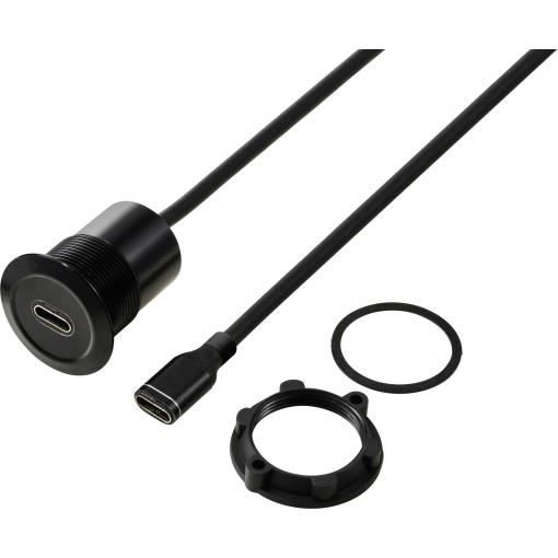 TRU COMPONENTS TC-13376304 Připojovací kabel USB-C 100 cm, 1 ks