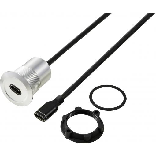 TRU COMPONENTS TC-13376300 Připojovací kabel USB-C 100 cm, 1 ks