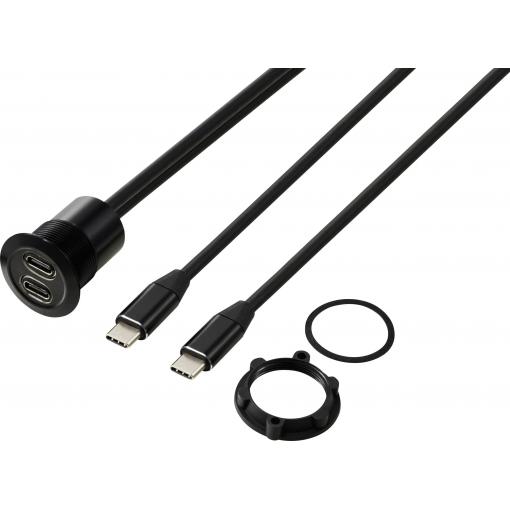 TRU COMPONENTS TC-13376320 Připojovací kabel USB-C 100 cm, 1 ks