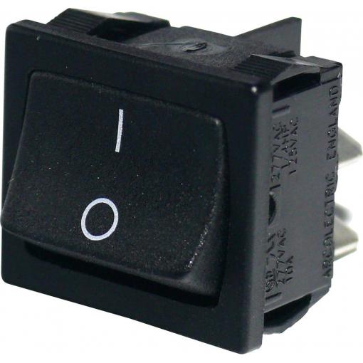 Arcolectric (Bulgin Ltd.) H8650VBAAG kolébkový spínač H8650VBAAG 250 V 10 A 2x zap/vyp s aretací 1 ks
