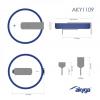 Akyga knoflíkový článek CR 2032 3 V 1 ks 210 mAh Li-MnO2 CR2032 HP2B