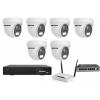 8MPx COLORVU kamerový IP POE set - 6x NC962, POE switch 8 + 1, NVR3016 | ZONEWAY 6-NC960+3016