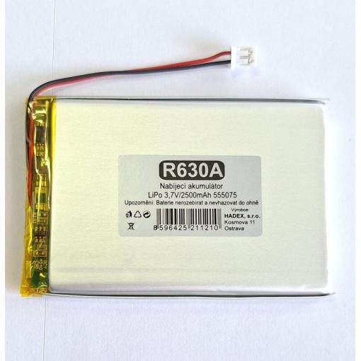 Akumulátor LiPo 3,7 V / 2500 mAh, konektor JST-PH 2pin