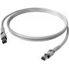 Easylan CP1OAMSMS0075 RJ45 síťové kabely, propojovací kabely CAT 6A S/FTP 7.50 m šedá dvoužilový stíněný, bez halogenů, samozhášecí 1 ks