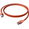 Easylan CS1ORADAD0050 RJ45 síťové kabely, propojovací kabely CAT 6A S/FTP 5.00 m červená (jasná) dvoužilový stíněný, bez halogenů, samozhášecí 1 ks