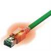 Easylan CS1OGADAD0010 RJ45 síťové kabely, propojovací kabely CAT 6A S/FTP 1.00 m zelená dvoužilový stíněný, bez halogenů, samozhášecí 1 ks