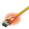 Easylan CS1OYADAD0020 RJ45 síťové kabely, propojovací kabely CAT 6A S/FTP 2.00 m žlutá dvoužilový stíněný, bez halogenů, samozhášecí 1 ks