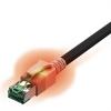 Easylan CS1OSADAD0100 RJ45 síťové kabely, propojovací kabely CAT 6A S/FTP 10.00 m černá dvoužilový stíněný, bez halogenů, samozhášecí 1 ks