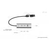 i-tec CAHUBMETAL2A2CPD USB Hub 2 + 2 port USB-A, USB-C® USB 3.2 Gen1 5 GBit/s stříbrná CAHUBMETAL2A2CPD