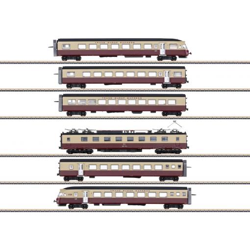 Märklin 88730 Rychleé vozíky Rae TEE II na SBB