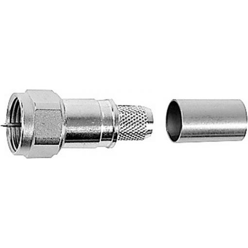 Telegärtner 100025624 100025624 F konektor zástrčka, rovná 75 Ω 1 ks