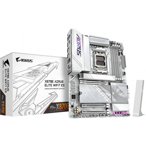 Gigabyte X870E A ELITE WF7 ICE Základní deska Socket (PC) AMD AM5 Tvarový faktor ATX Čipová sada základní desky AMD® X870E
