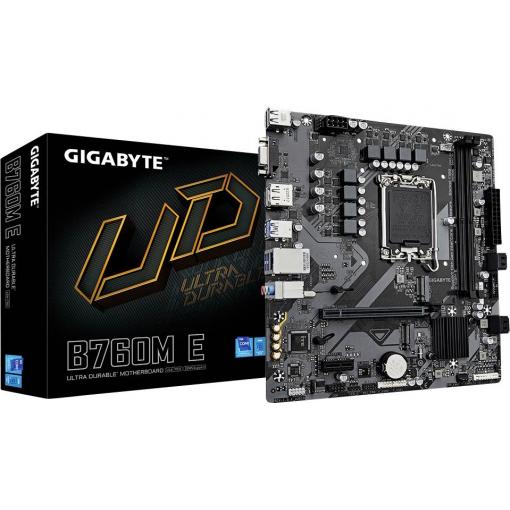 Gigabyte B760M E Základní deska Socket (PC) Intel® 1700 Tvarový faktor Micro-ATX Čipová sada základní desky Intel® B760