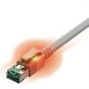 Easylan CS1OAADAD0020 RJ45 síťové kabely, propojovací kabely CAT 6A S/FTP 2.00 m šedá dvoužilový stíněný, bez halogenů, samozhášecí 1 ks