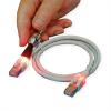 Easylan CS1OAADAD0020 RJ45 síťové kabely, propojovací kabely CAT 6A S/FTP 2.00 m šedá dvoužilový stíněný, bez halogenů, samozhášecí 1 ks