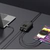 VOLTCRAFT UC-4C1A240W01 USB nabíječka, GaN, USB Power Delivery (USB-PD) , Rychlonabíječka, 4x USB-C®, 1x USB A , 240 W, Power Delivery 3.0, černá
