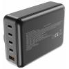 VOLTCRAFT UC-4C1A240W01 USB nabíječka, GaN, USB Power Delivery (USB-PD) , Rychlonabíječka, 4x USB-C®, 1x USB A , 240 W, Power Delivery 3.0, černá
