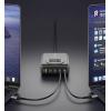 VOLTCRAFT UC-4C1A240W01 USB nabíječka, GaN, USB Power Delivery (USB-PD) , Rychlonabíječka, 4x USB-C®, 1x USB A , 240 W, Power Delivery 3.0, černá