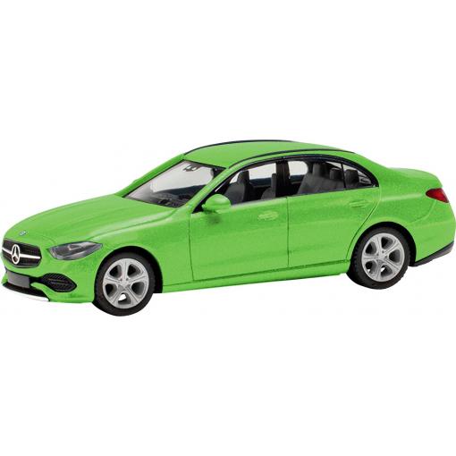 Herpa 430913-003 H0 model osobního automobilu Mercedes Benz Třída C Limuzína, zelená, světlá