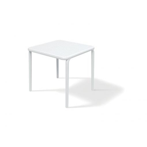 Stůl zahradní BRENE 795x795x755mm - bílá