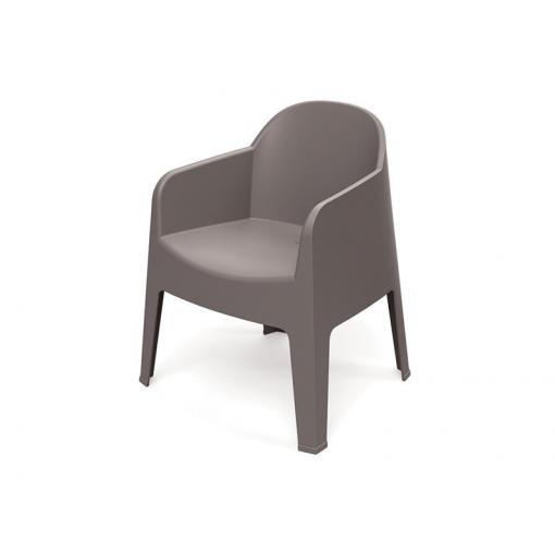 Židle zahradní MILANE 680x600x805mm - zemitě hnědá