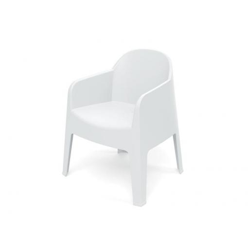 Židle zahradní MILANE 680x600x805mm - bílá