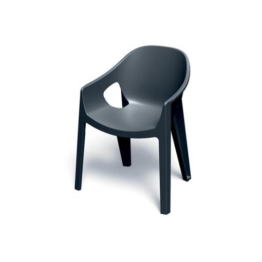 Židle zahradní PREMO 650x560x825mm - uhelná
